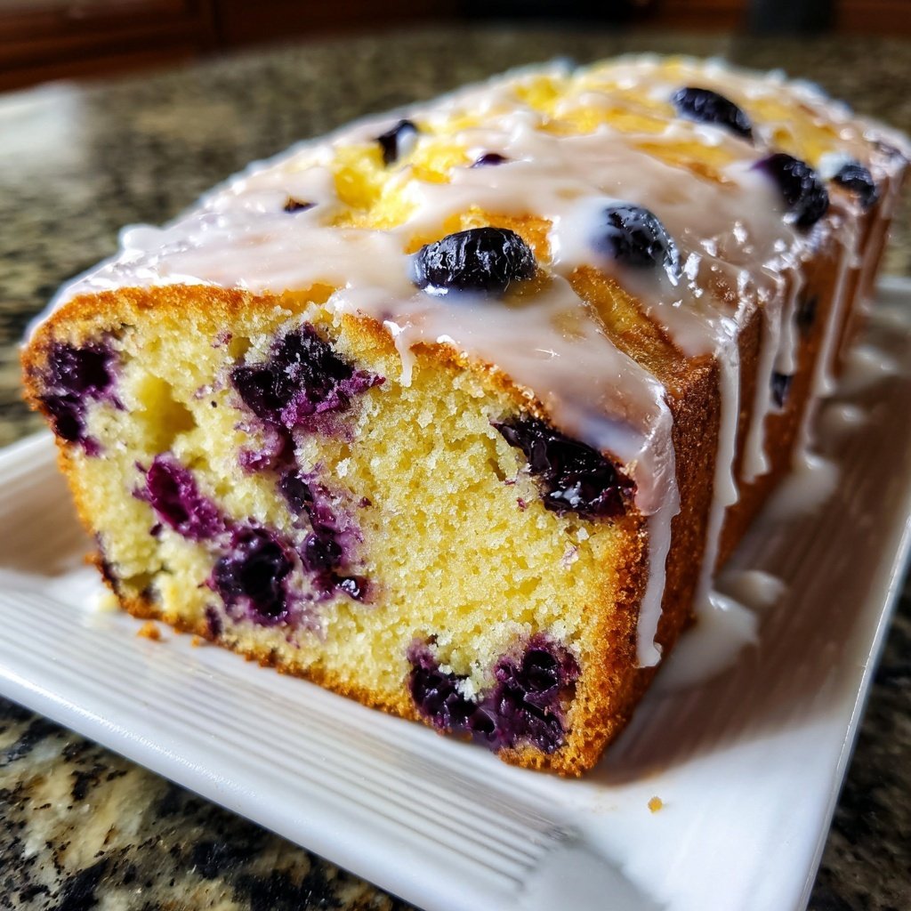 Baking & Desserts Lemon Blueberry Loaf Cake