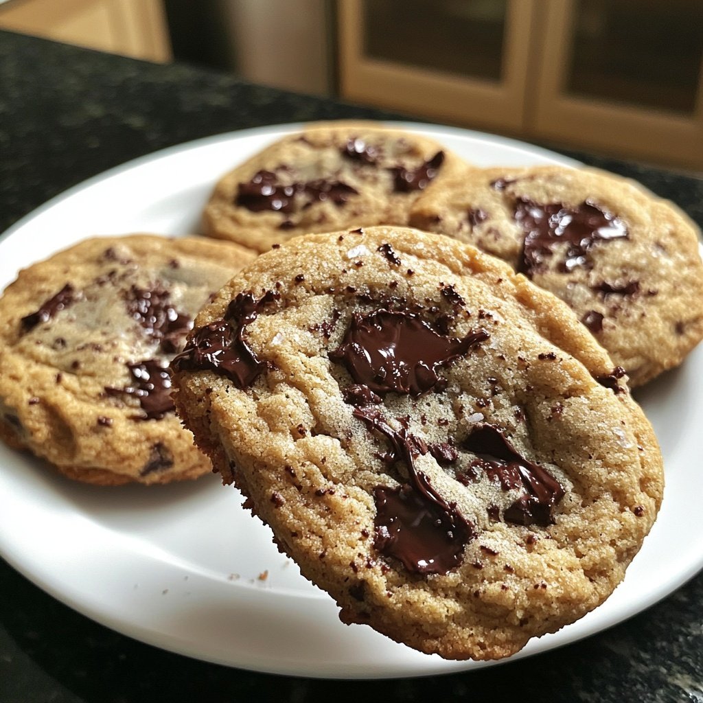 Crispy and Chewy Chocolate Chip Cookies