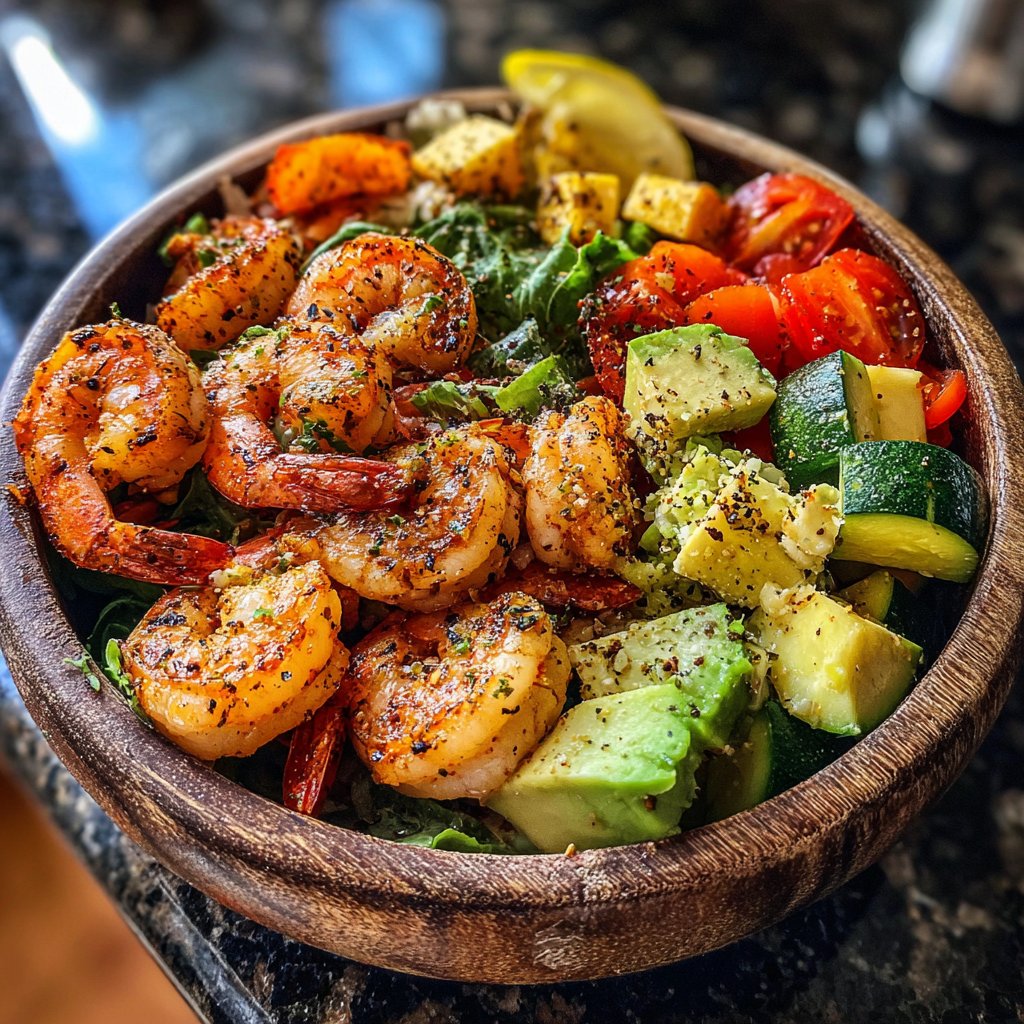 High Protein Shrimp Bowls