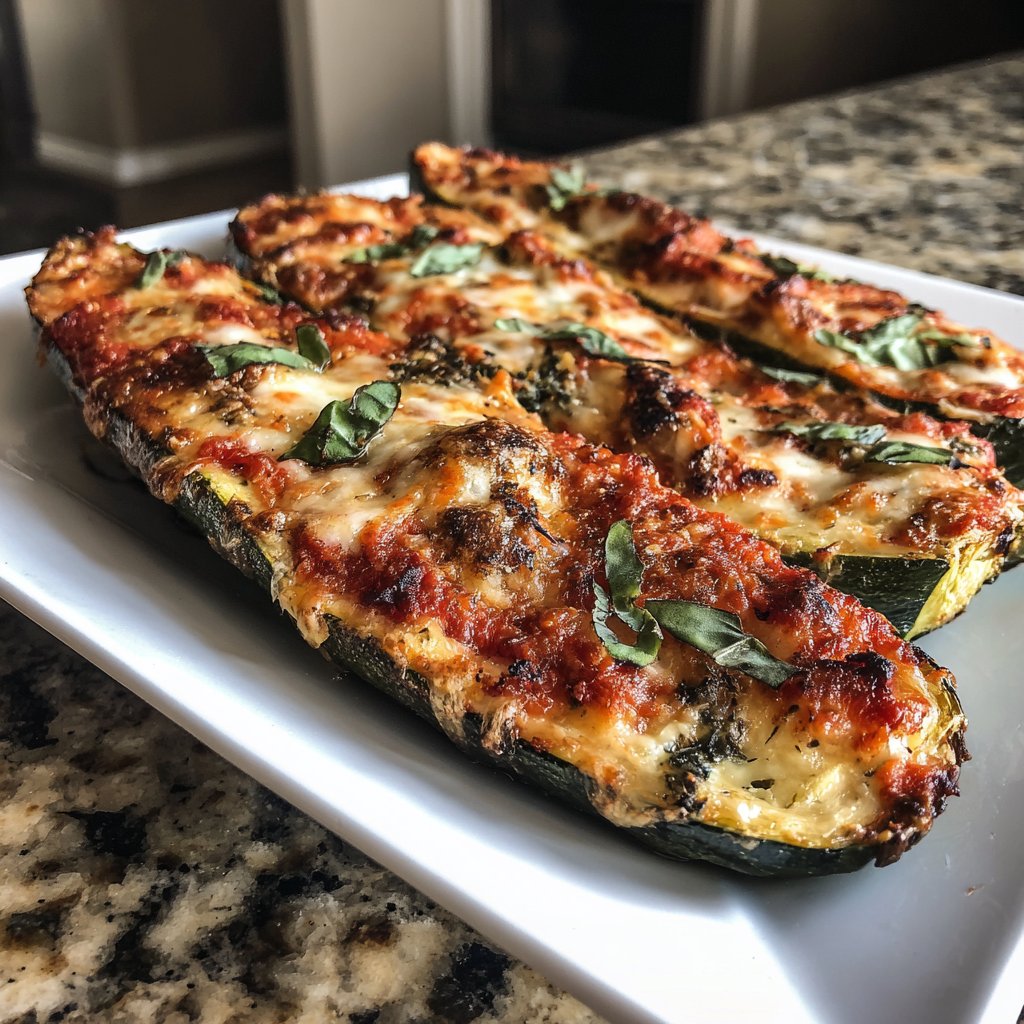 Baked Zucchini Veggie Boats