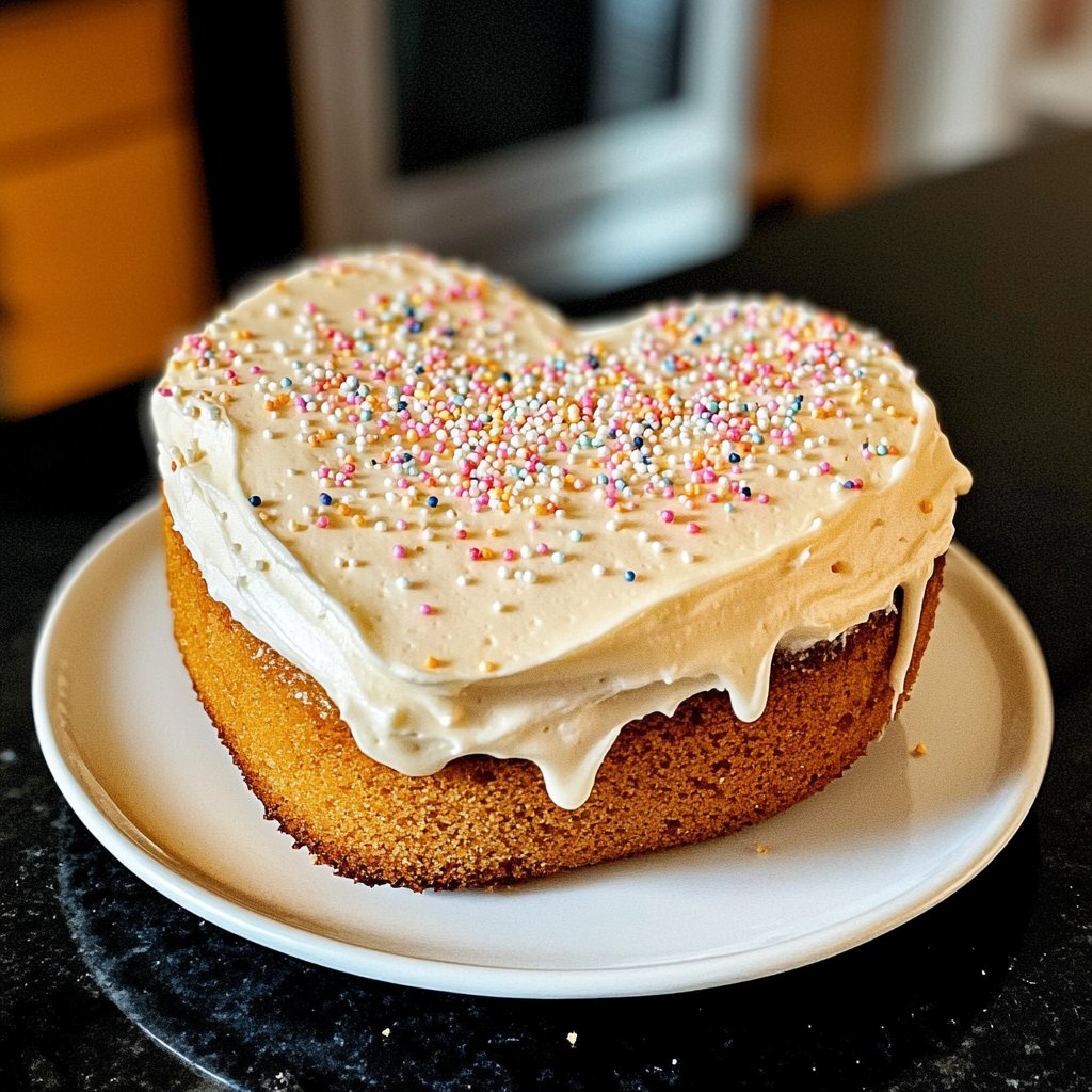Mini Heart Cake with Vanilla Sponge