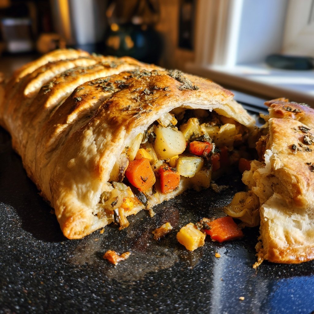 Valentine Dinner Roasted Vegetable Wellington