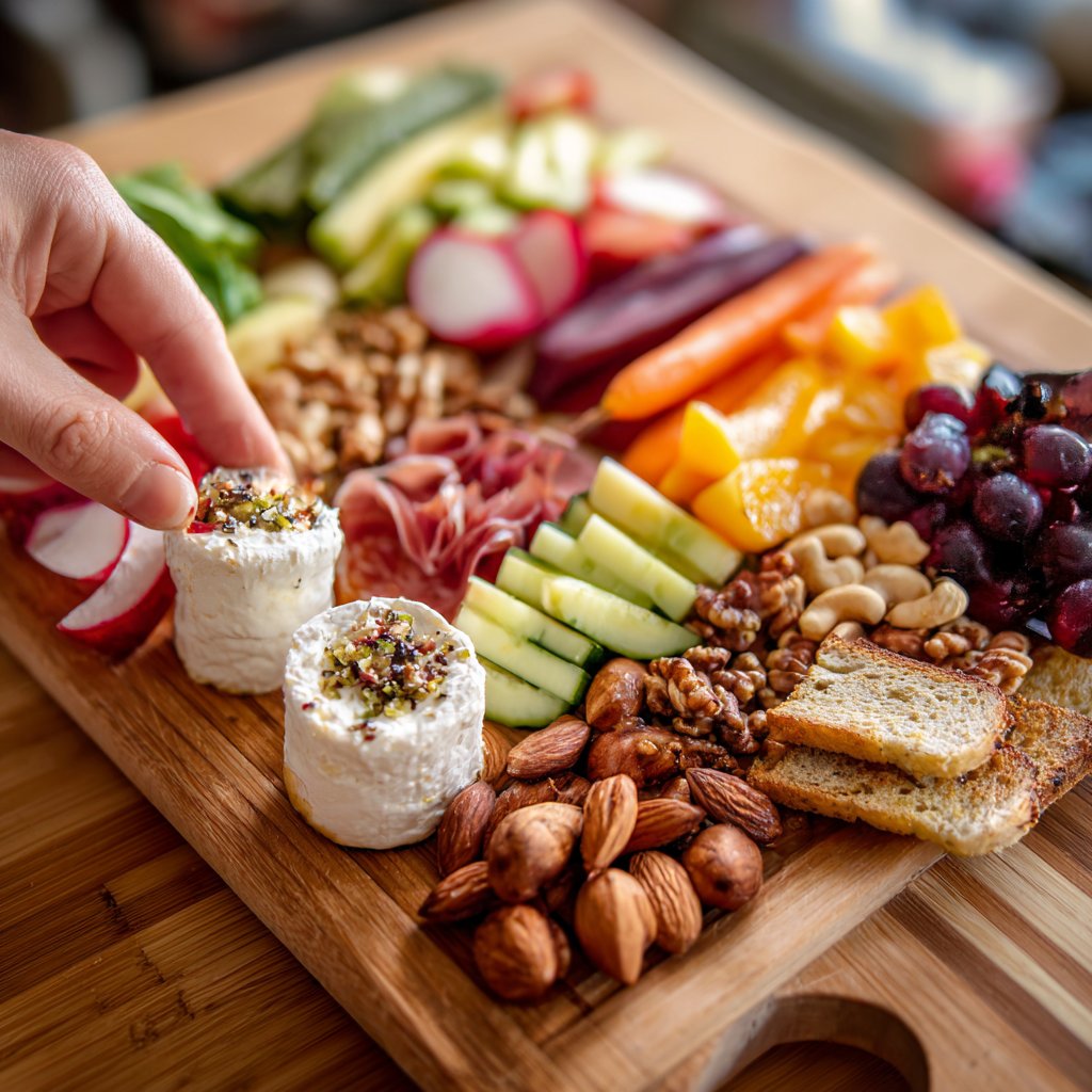 Valentines Charcuterie Board Vegetarian Style