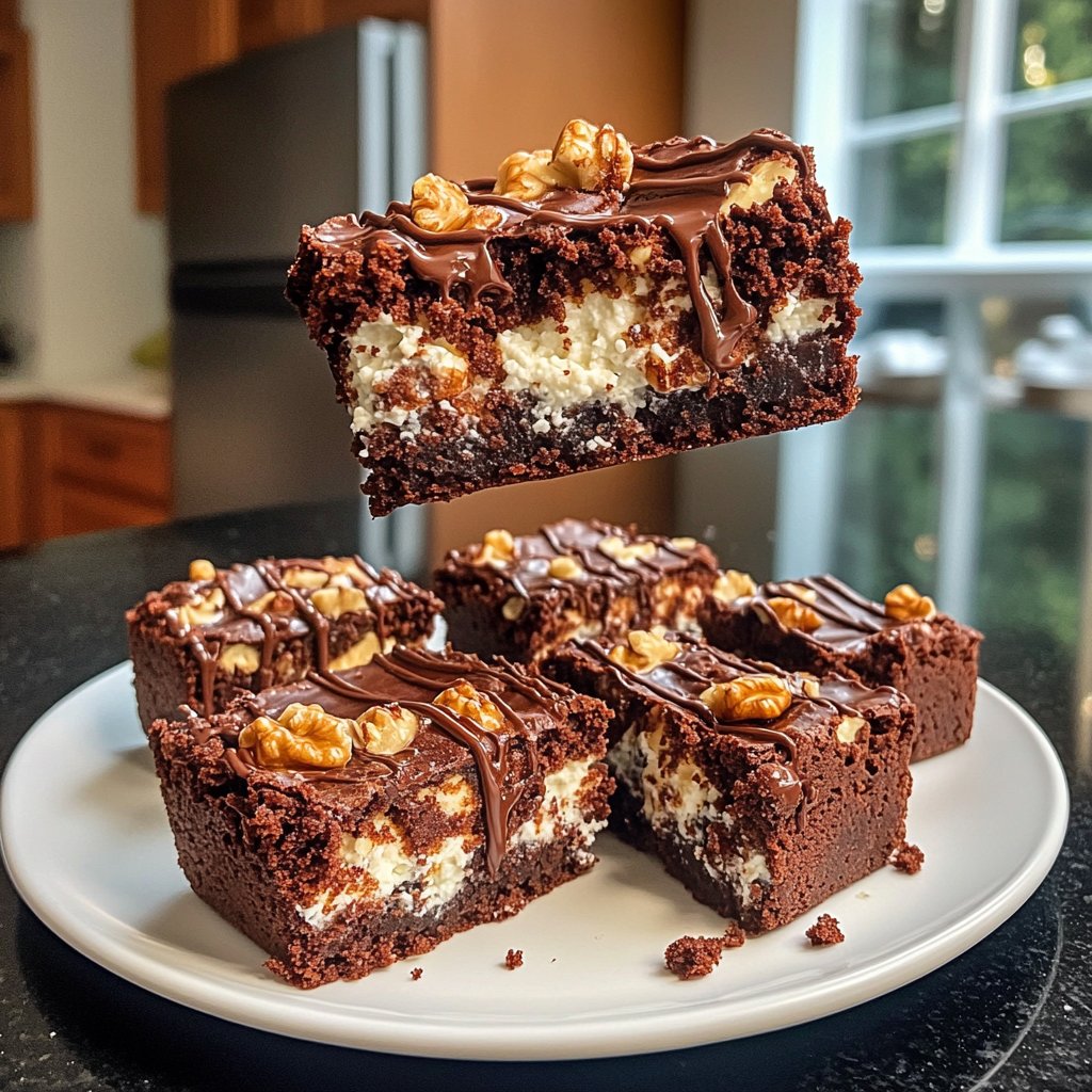 Cottage Cheese Brownies with Walnuts