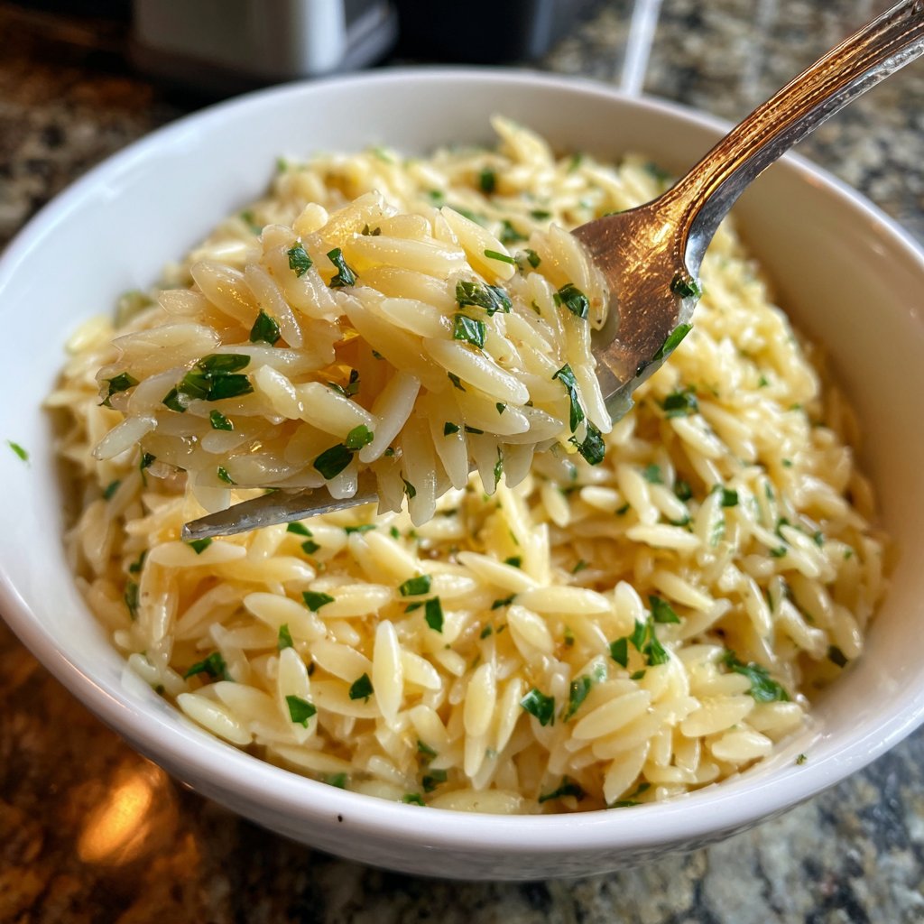 Romantic Lemon Butter Orzo