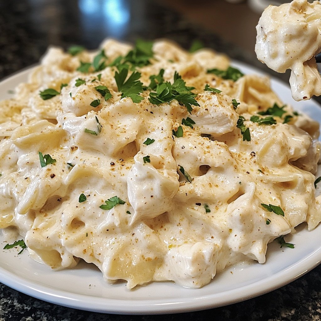 Cozy Crockpot Chicken Alfredo