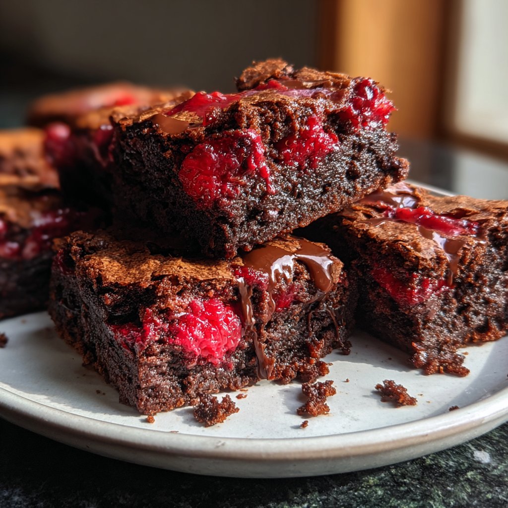 Chocolate Raspberry Brownies
