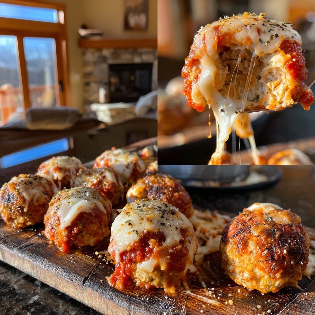 Ground Chicken Parmesan Meatballs