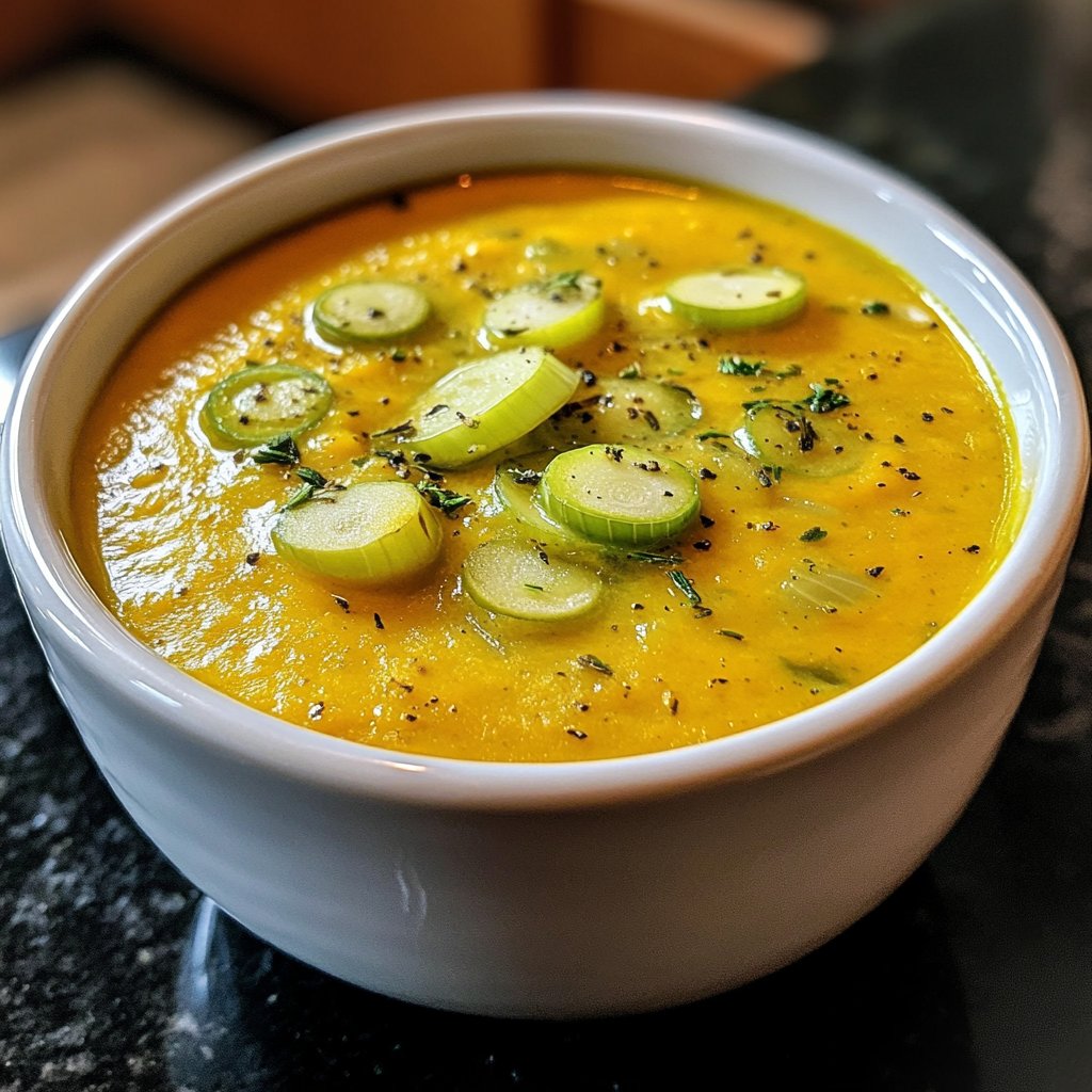 Squash Soup with Leeks