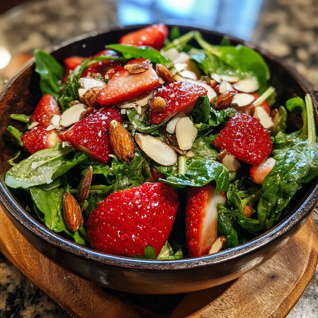 Arugula Salad with Strawberries and Almonds