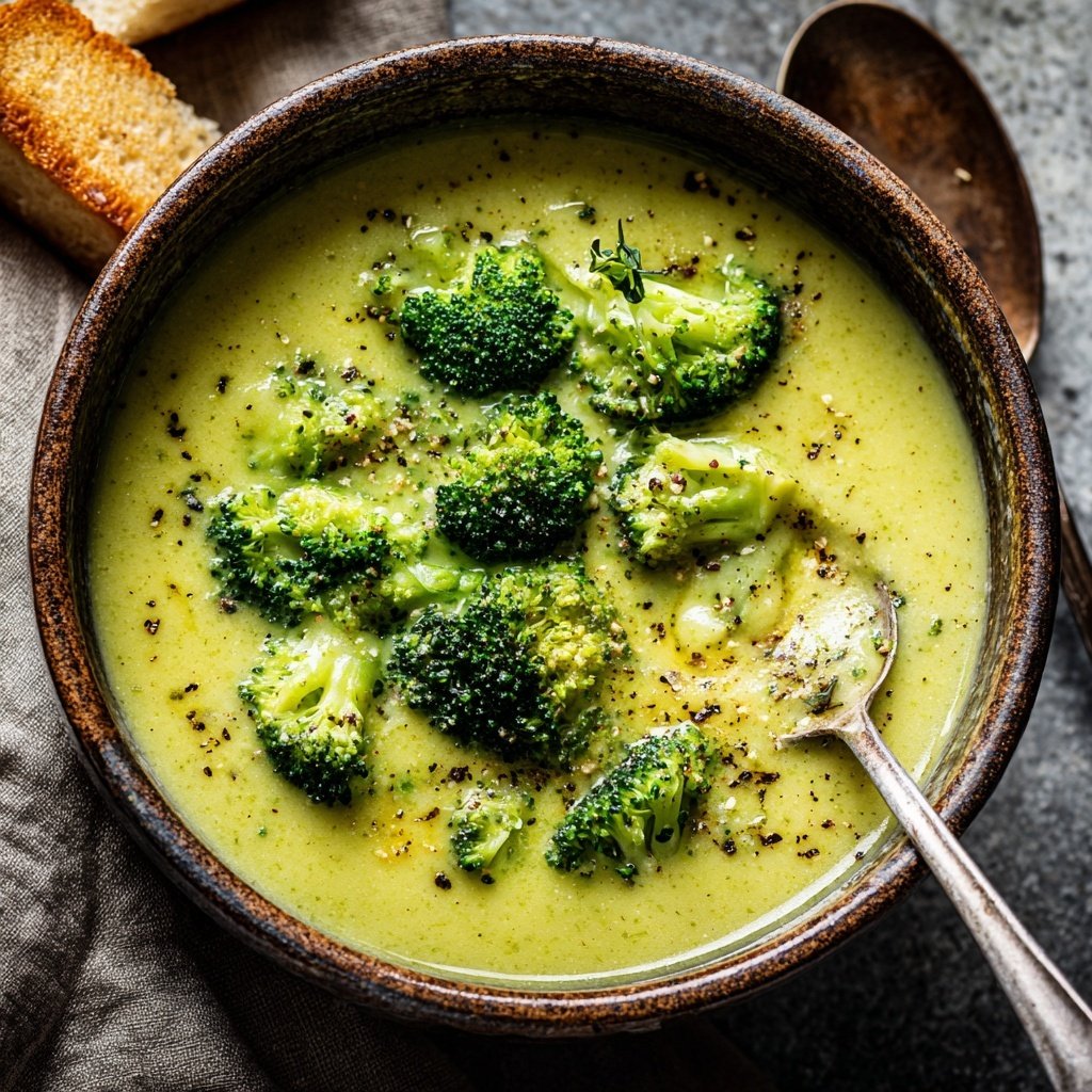 Spring Broccoli Cheddar Soup