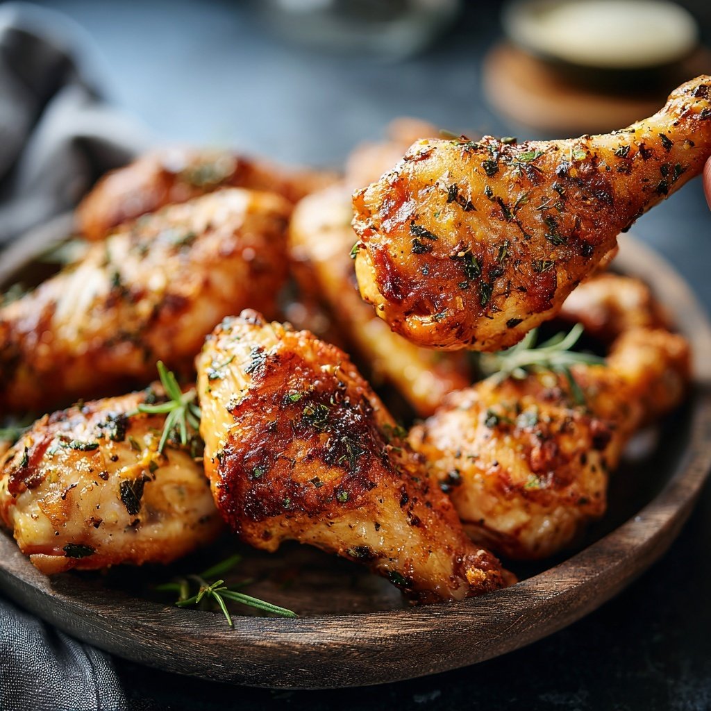 Garlic Roasted Chicken Drumsticks