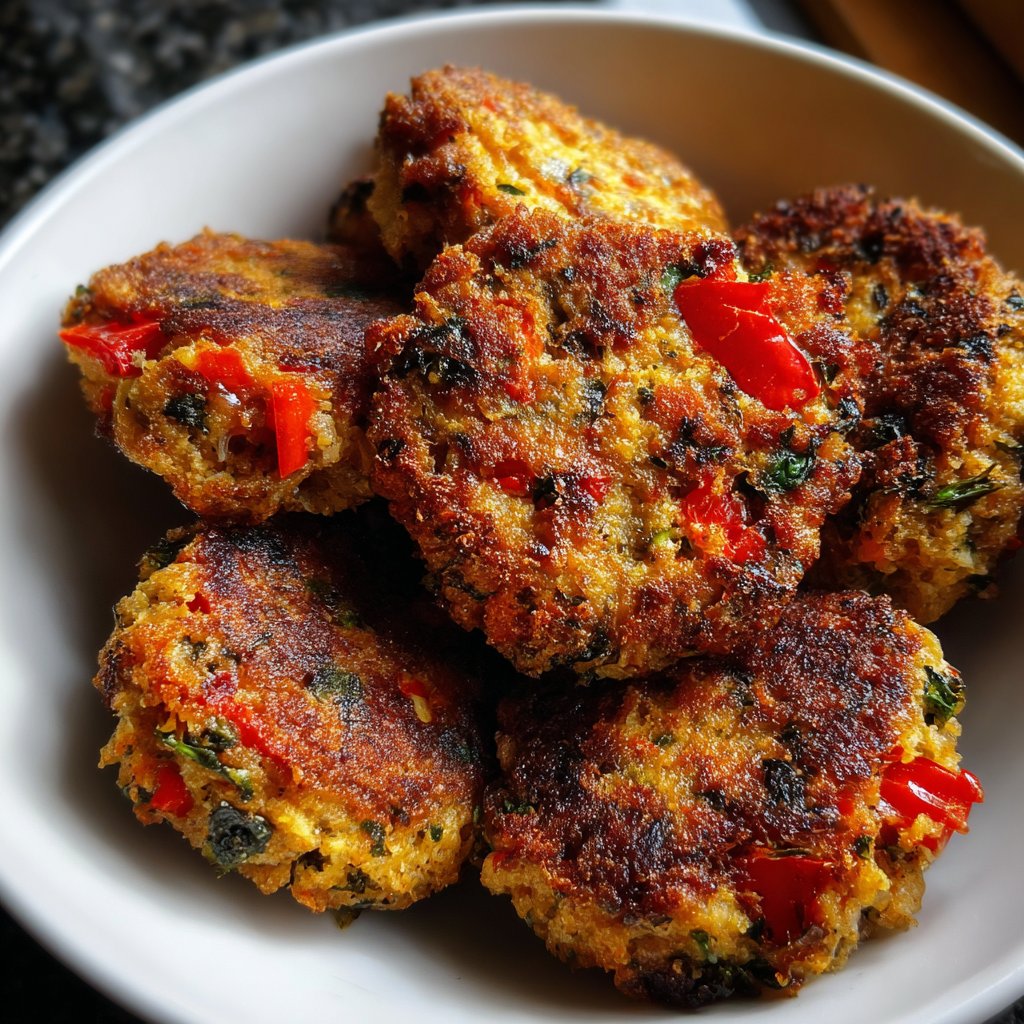 Baked Mediterranean Veggie Patties