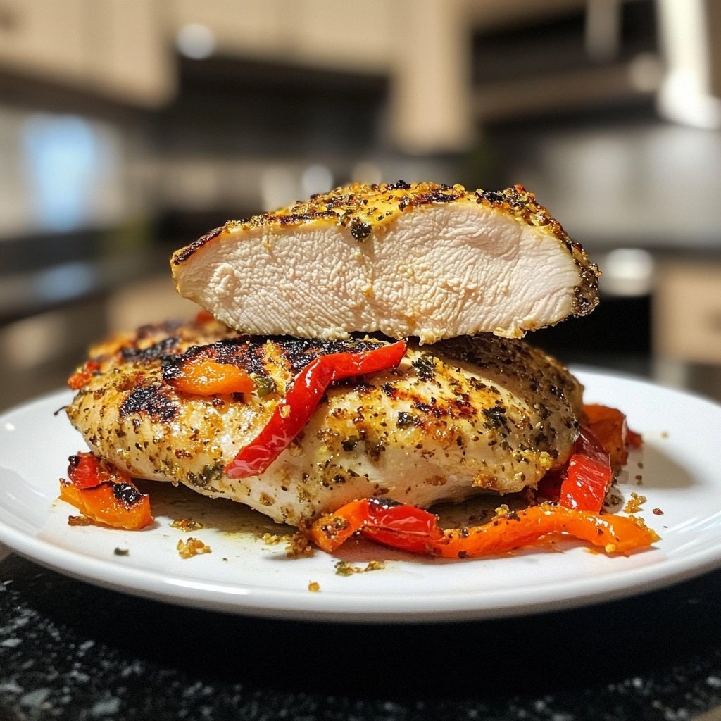 Chicken Breast with Roasted Peppers