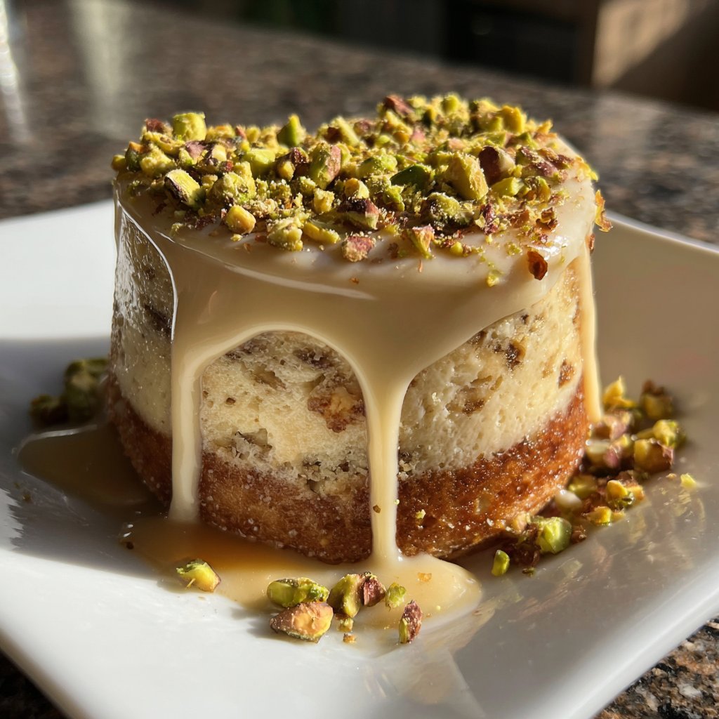 Mini Heart Cake with Pistachio