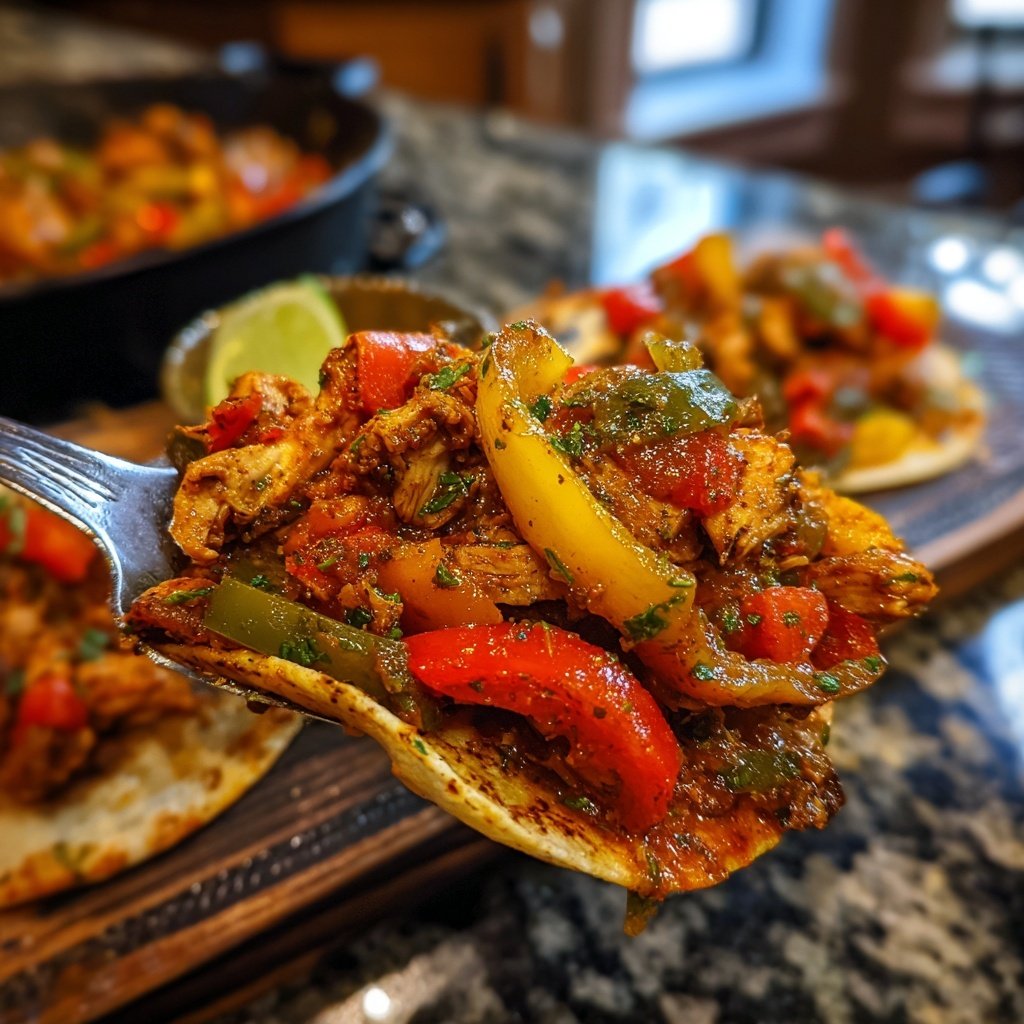 Easy Slow Cooker Chicken Taco Filling