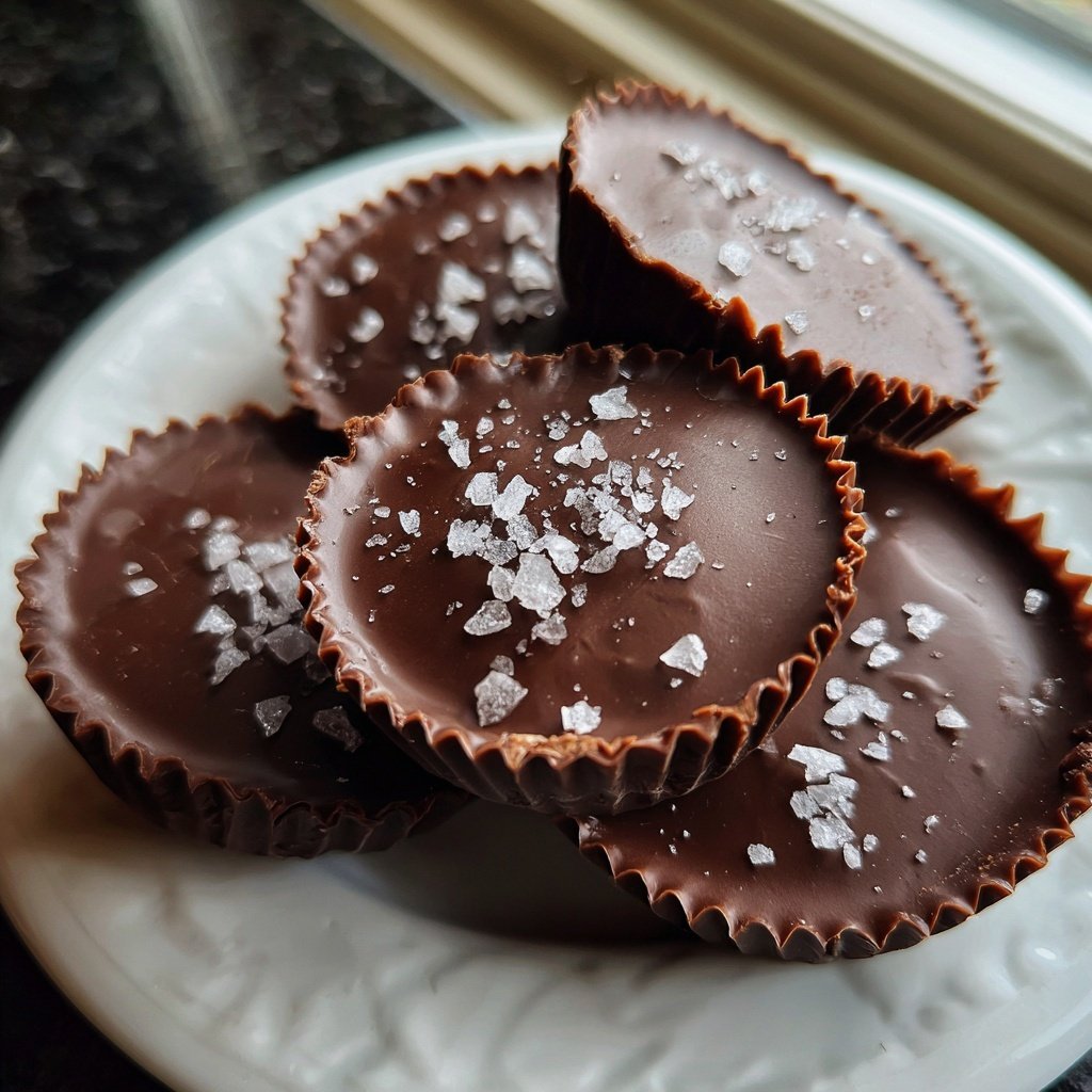 Homemade Reese’s Cups with Sea Salt