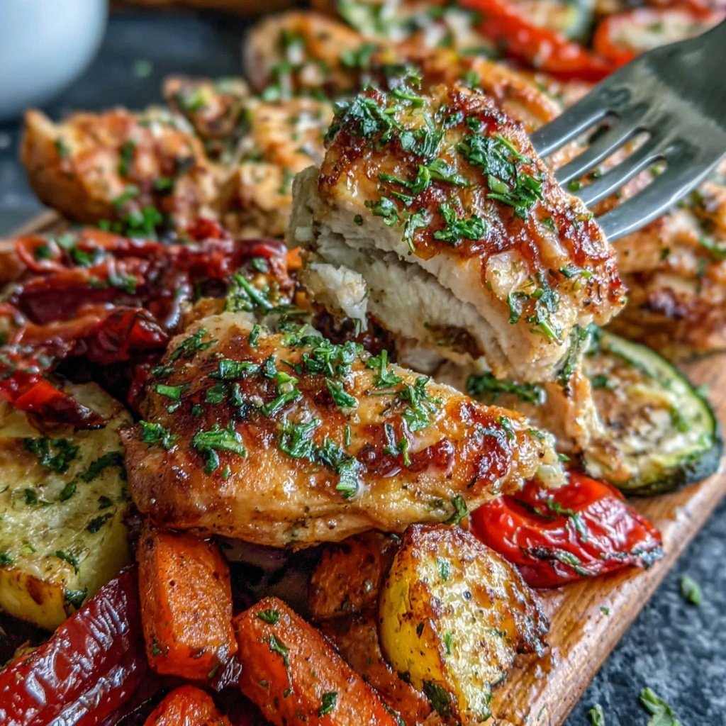 Healthy Chicken And Roasted Vegetables
